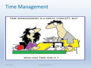 Time Management
08-11-2019 www.growthbest.com
 