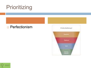 Prioritizing
 Perfectionism
 
