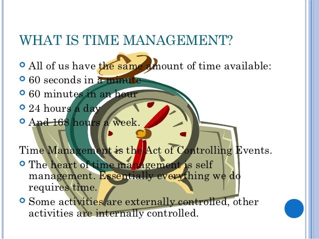 Time management class picture