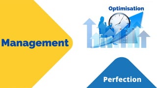 Management
Perfection
Optimisation
 