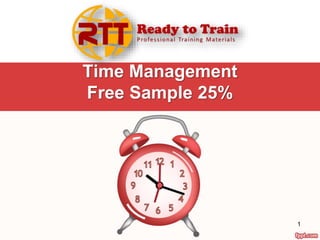Time Management
Free Sample 25%
1
 