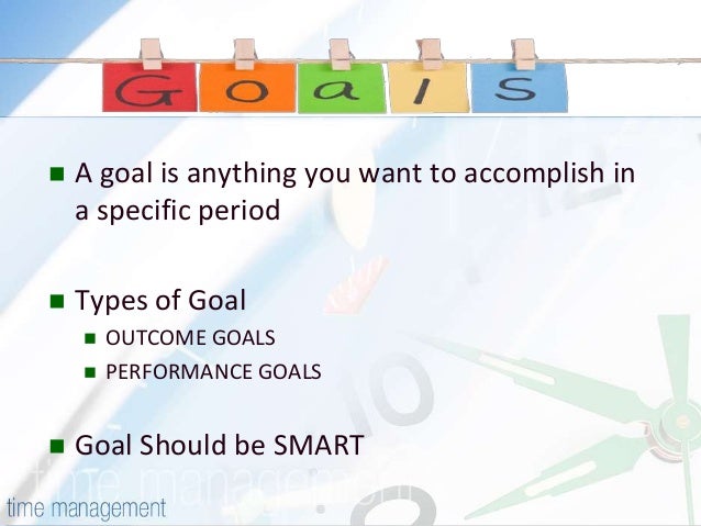 Time Management Goal Setting Time Management Goal Setting