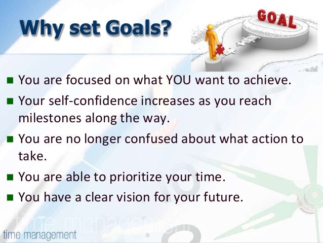 Time Management Goal Setting Time Management Goal Setting