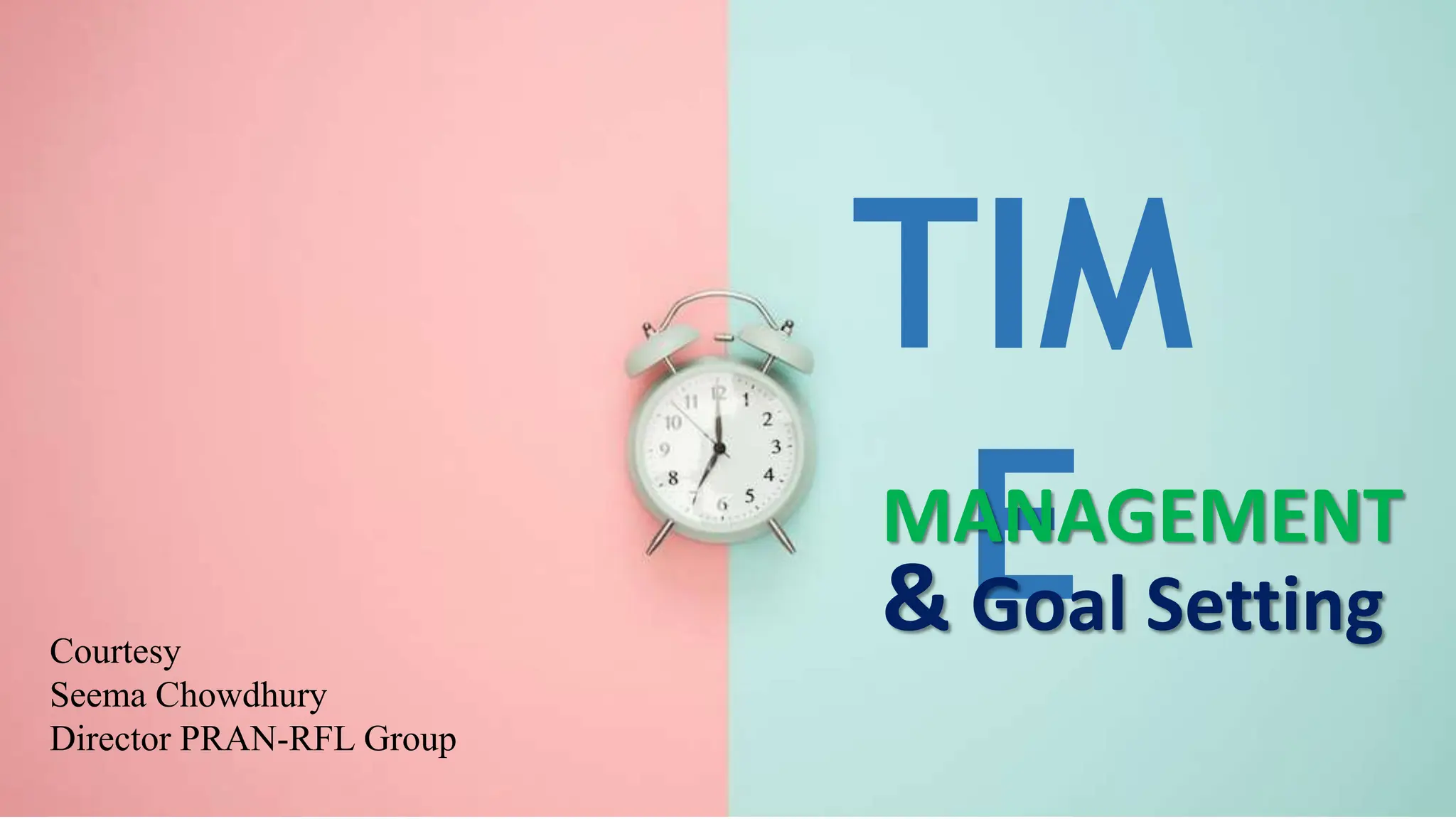 TIME MANAGEMENT & GOAL SETTING in any job | PPTX