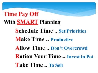 Time management of medical representative | PPTX