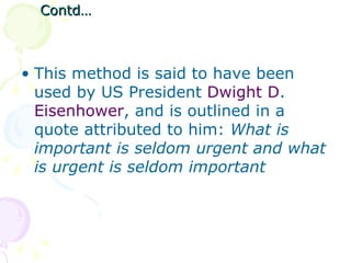 Seldom Method Time management ppt | PPT