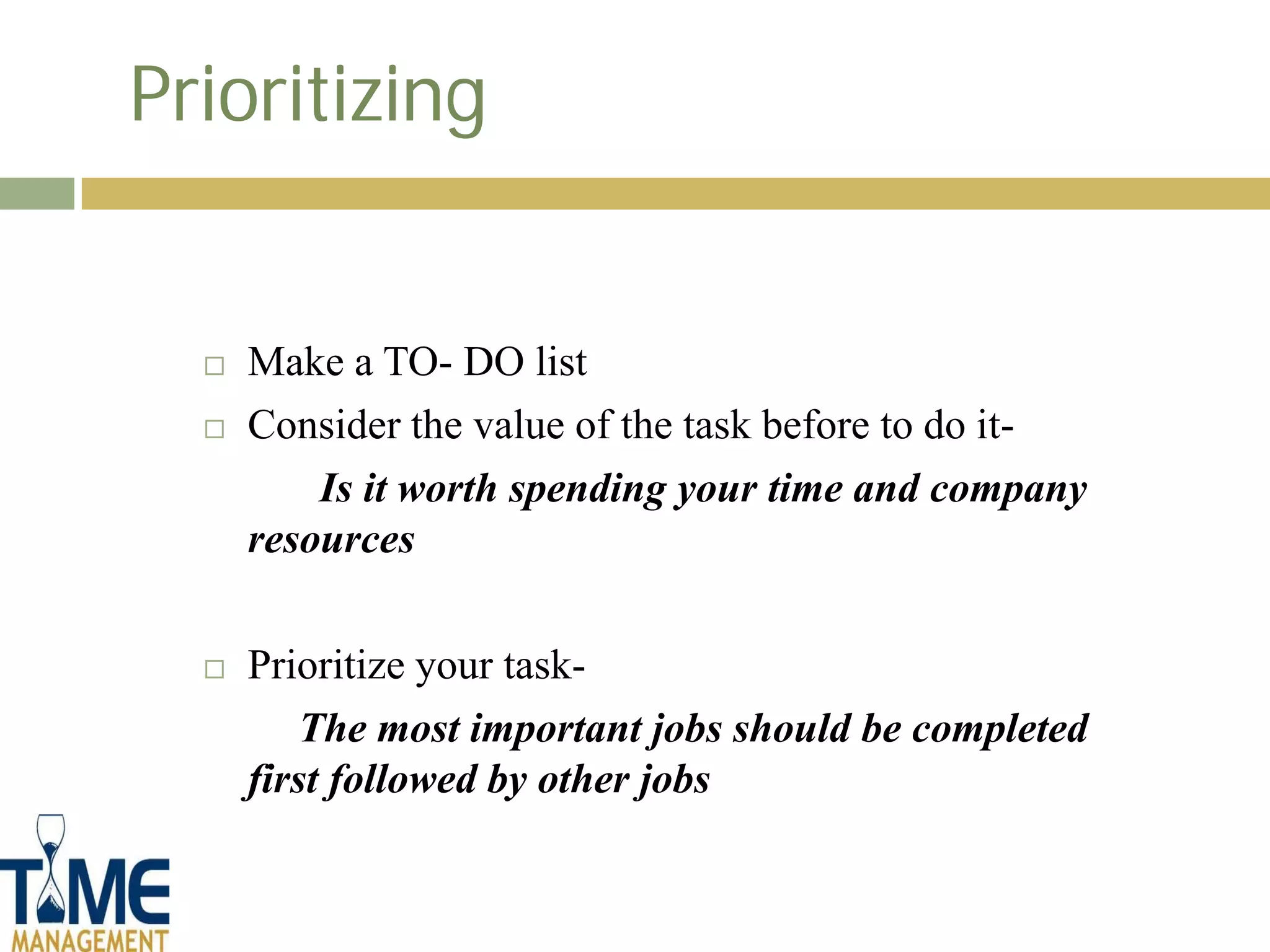 Time management ppt | PDF