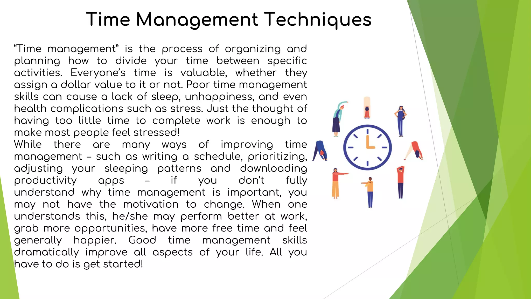 Time management presentation | PDF