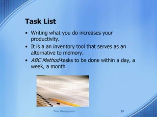 Time management for professionals | PPTX