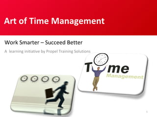 Art of Time Management Work Smarter – Succeed Better 