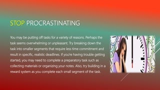 Time Management Strategies - Presentation (Personality Development)