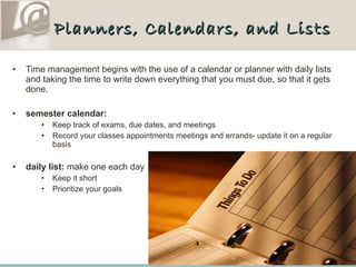Time Management for Students  PPT