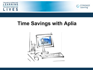 Time Savings with Aplia
 