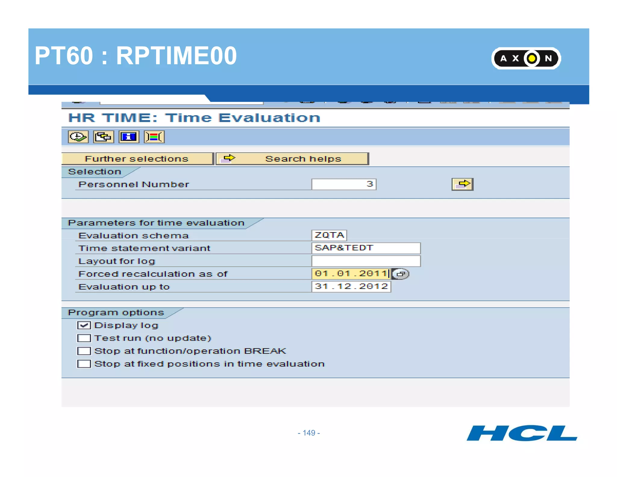 PT60 : RPTIME00
- 149 -
 