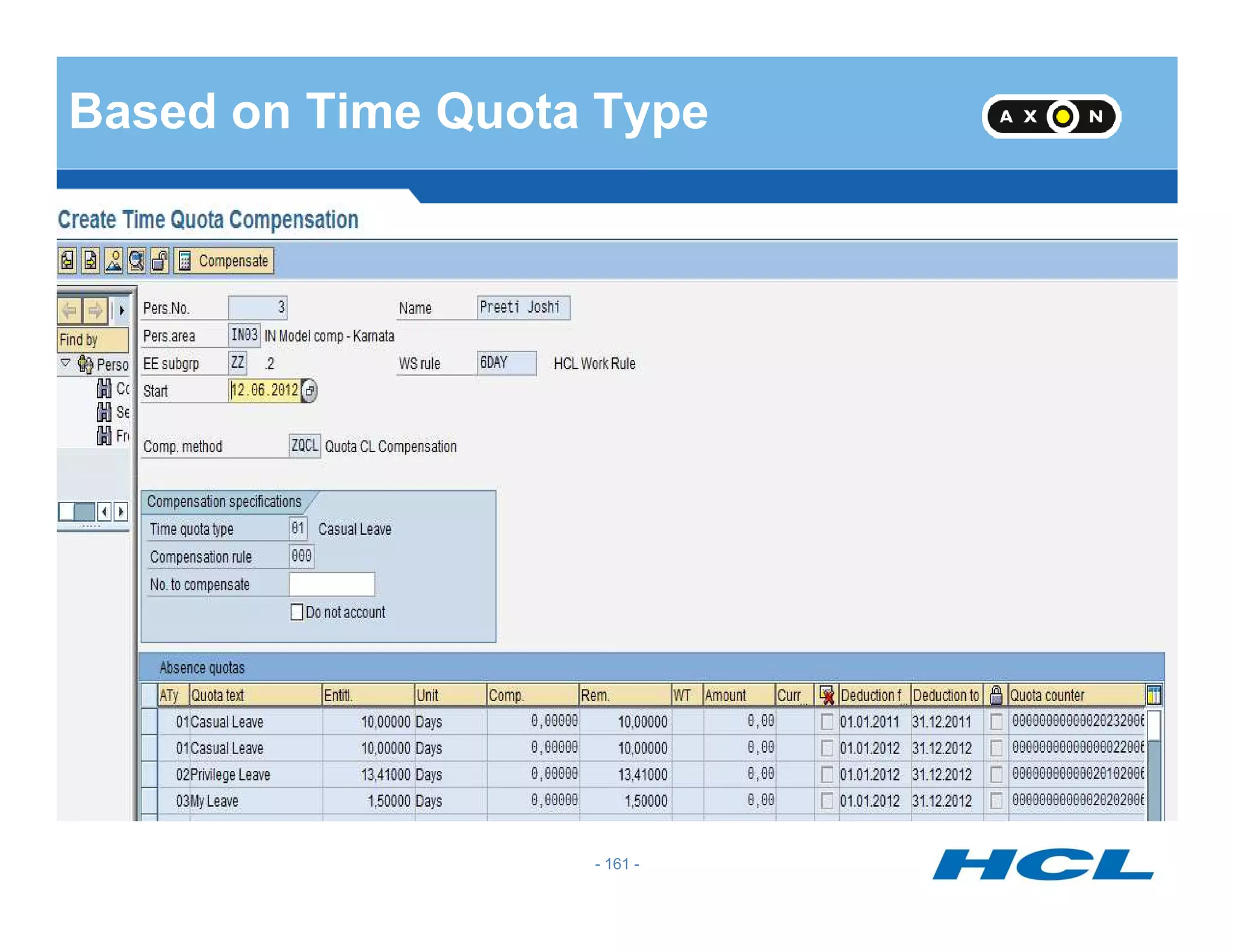 Based on Time Quota Type
- 161 -
 