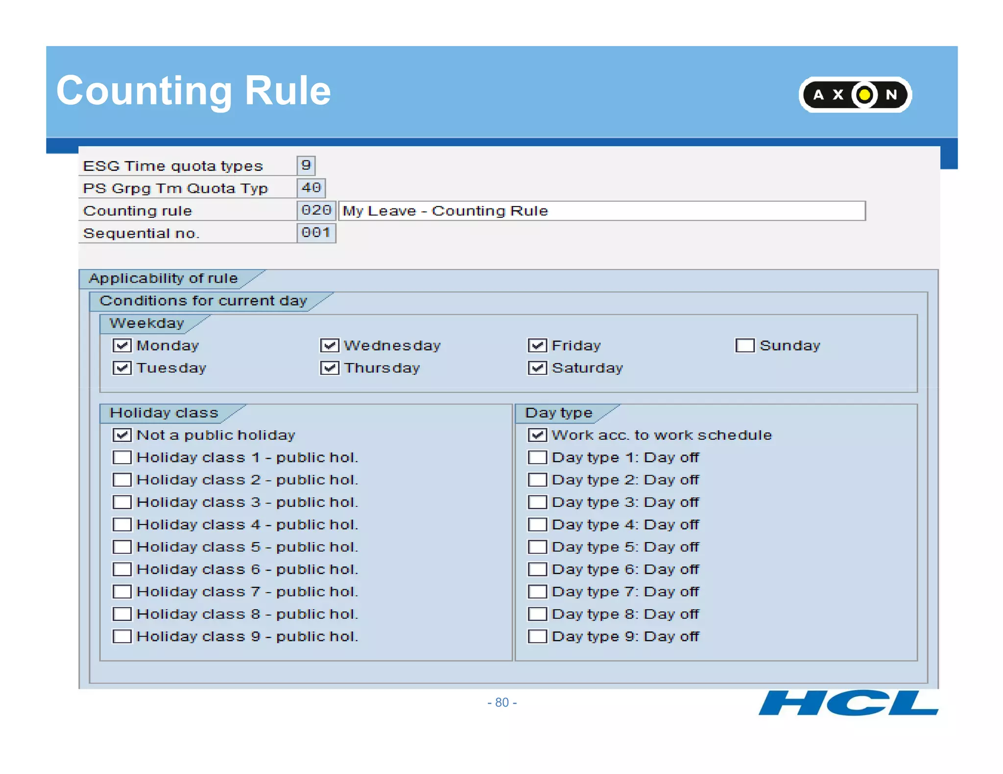 Counting Rule
- 80 -
 