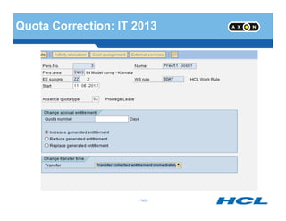 Quota Correction: IT 2013
- 145 -
 