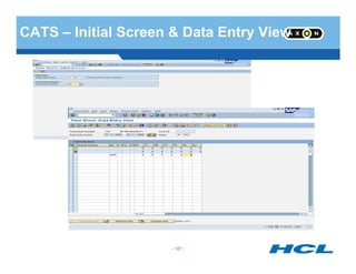 CATS – Initial Screen & Data Entry View
- 187 -- 187 -
 