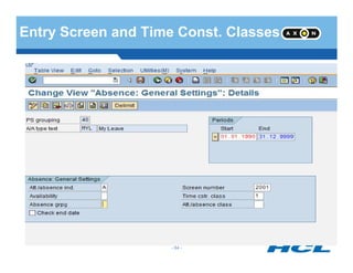 Entry Screen and Time Const. Classes
- 64 -
 
