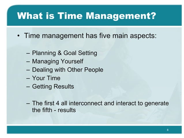 Time Management Training Ppt