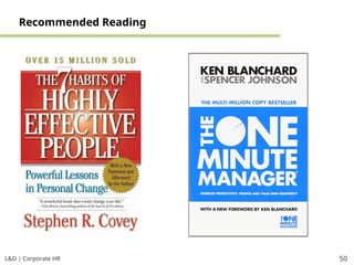 L&D | Corporate HR 50
Recommended Reading
 