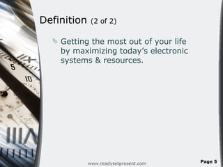 Time Management & Technology PowerPoint Presentation