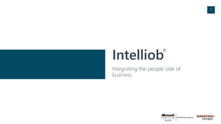 Intelliob
Integrating the people side of
business.
1
 