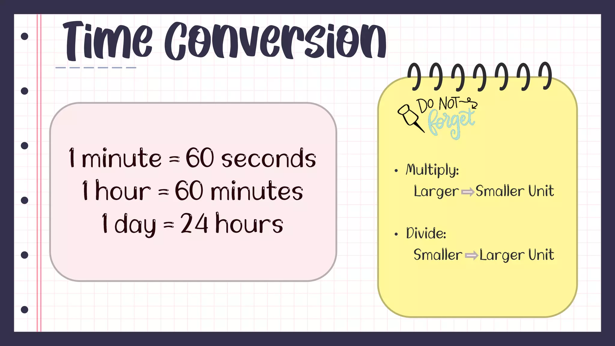 •
•
Time Conversion
 