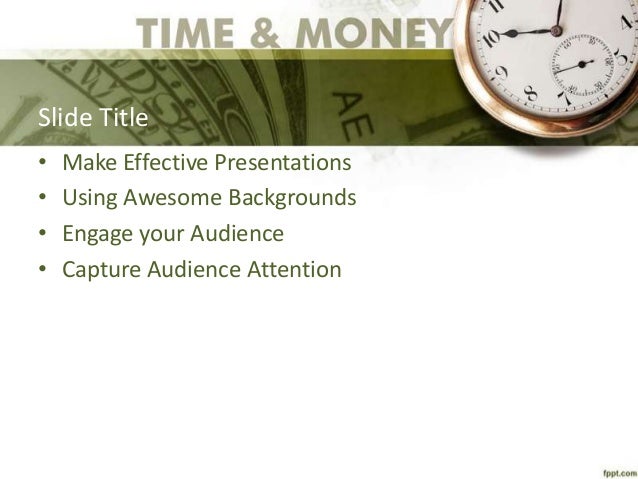 Time Money Power Point Template whiteboard freeforums