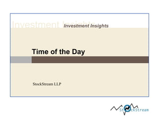 Investment Insights
Investment Insights

Time of the Day

StockStream LLP

 