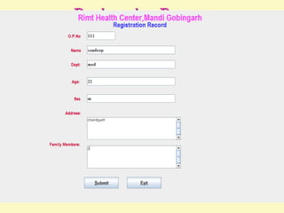 Registration Process
 