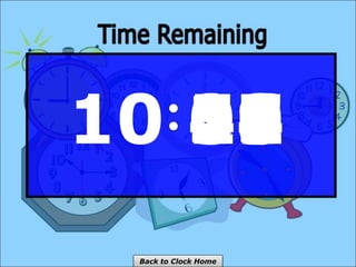 10 59
58
57
56
55
54
53
52
51
50
49
48
47
46
45
44
43
42
41
40
39
38
37
36
35
34
33
32
31
30
29
28
27
26
25
24
23
22
21
20
19
18
17
16
15
14
13
12
11
10
09
08
07
06
05
04
03
02
01
00
Back to Clock Home
 