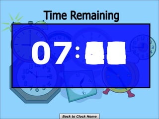 07 59
58
57
56
55
54
53
52
51
50
49
48
47
46
45
44
43
42
41
40
39
38
37
36
35
34
33
32
31
30
29
28
27
26
25
24
23
22
21
20
19
18
17
16
15
14
13
12
11
10
09
08
07
06
05
04
03
02
01
00
Back to Clock Home
 