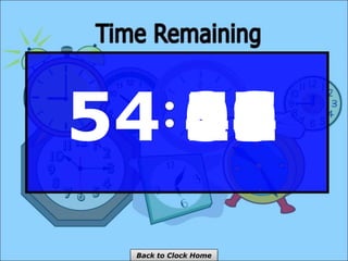 54 59
58
57
56
55
54
53
52
51
50
49
48
47
46
45
44
43
42
41
40
39
38
37
36
35
34
33
32
31
30
29
28
27
26
25
24
23
22
21
20
19
18
17
16
15
14
13
12
11
10
09
08
07
06
05
04
03
02
01
00
Back to Clock Home
 