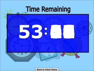53 59
58
57
56
55
54
53
52
51
50
49
48
47
46
45
44
43
42
41
40
39
38
37
36
35
34
33
32
31
30
29
28
27
26
25
24
23
22
21
20
19
18
17
16
15
14
13
12
11
10
09
08
07
06
05
04
03
02
01
00
Back to Clock Home
 