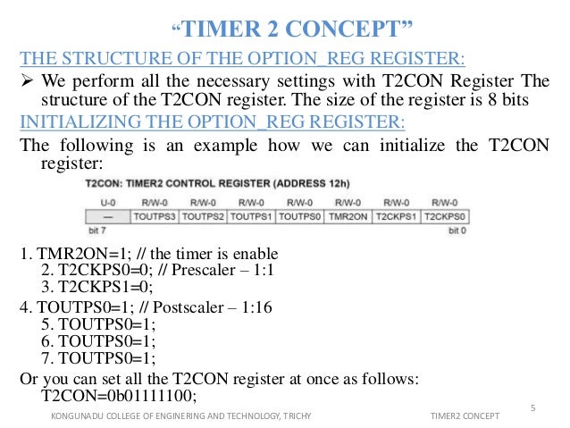 Timer 2 Concept Timer 2 Concept