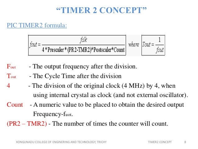 Timer 2 Concept Timer 2 Concept