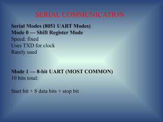 Serial Communocation Modes timer and counters and serial communication_051011.pptx