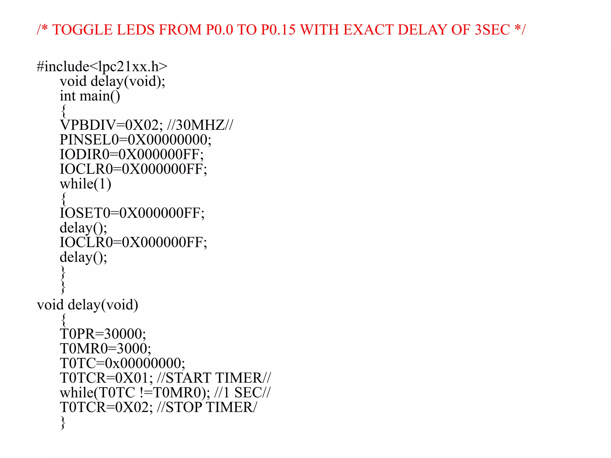 Timer counter in arm7(lpc2148) | PPTX