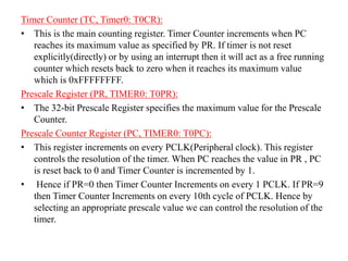 Timer counter in arm7(lpc2148) | PPTX