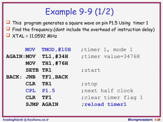 Infrared Microprocessors Microcontroller 8051 Timer Counter Interrrupt | PPT