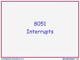 Microcontroller 8051 Timer Counter Interrrupt | PPT