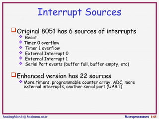 Microcontroller 8051 Timer Counter Interrrupt | PPT