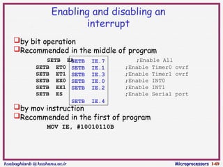 Microcontroller 8051 Timer Counter Interrrupt | PPT