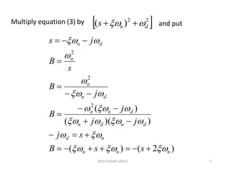 Time response second order | PDF