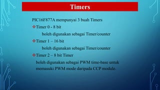 Pengetahuan Dasar penggunaan Timer dan Counter Microcontroller AVR | PPTX
