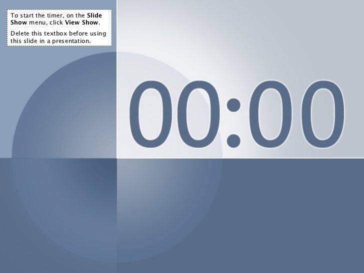 timer powerpoint break