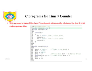 8051 Timers, Interrupts and Serial Communication in Embedded Systems | PDF
