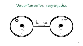 3
Departamentos segregados
 
