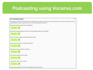 Podcasting using Vocaroo.com
 